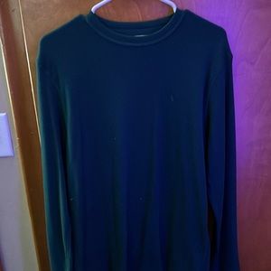 Green cotton long sleeve
